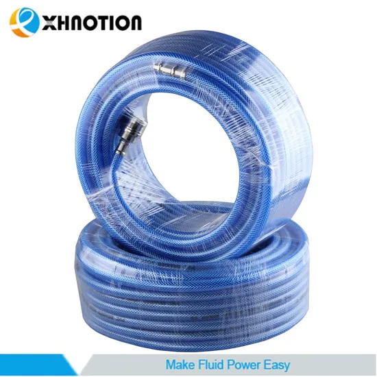 Good Quantity PVC Braided High Pressure Air Hose with Germany Socket Plug